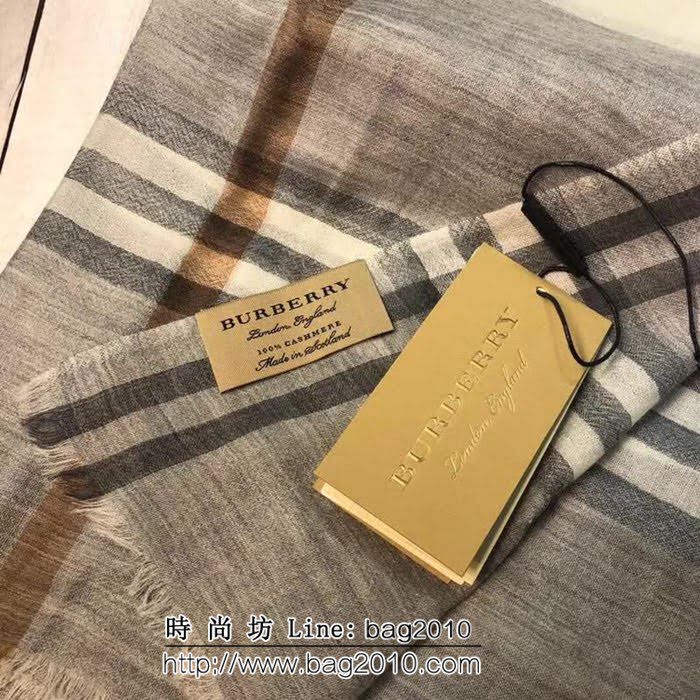 BURBERRY巴寶莉原單 18專櫃新款格紋戒指絨圍巾 LLWJ6079